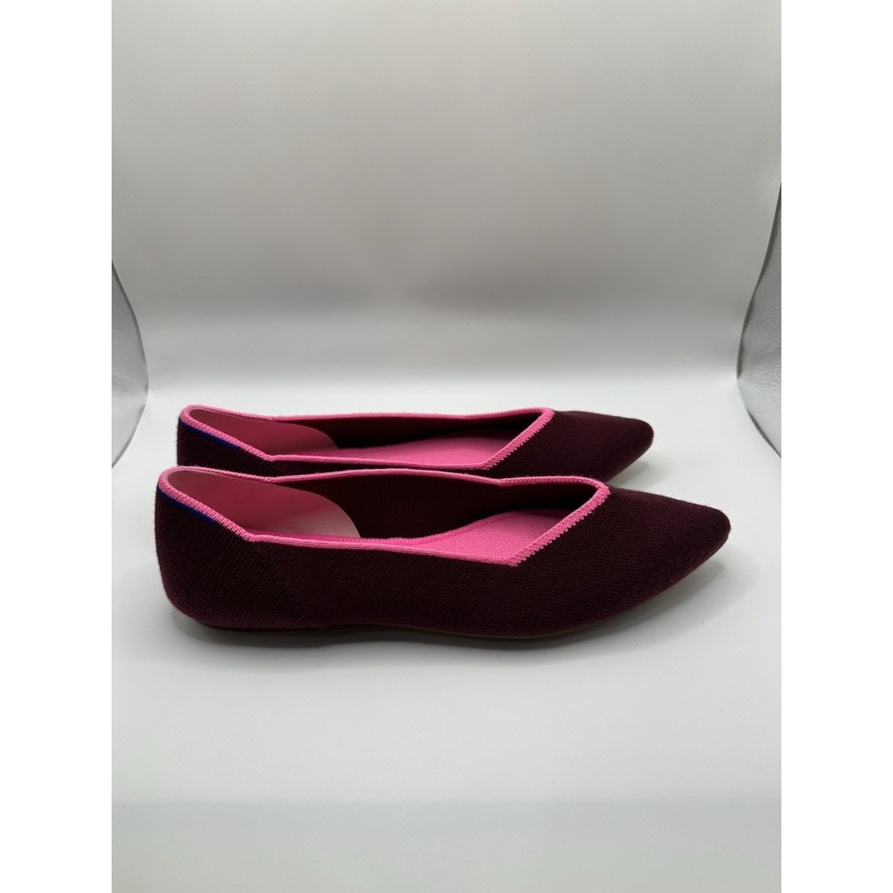 Rothys Retired Currant Merino Point Flats Multicolor‎ Size 6.5 View 5